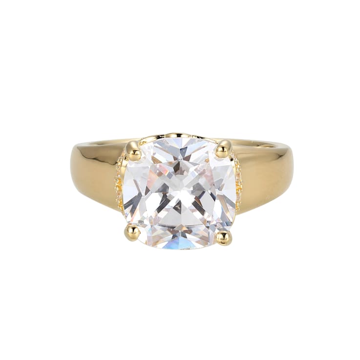 White Cubic Zirconia 18k Yellow Gold Over Sterling Silver April
Birthstone Ring 6.71ctw