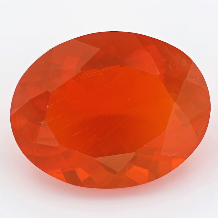 Mexican Fire Opal 12.7x9.9mm Oval 3.51ct