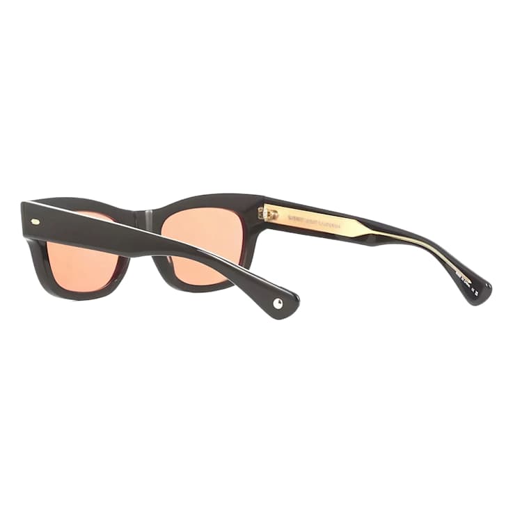 Garrett Leight Woz Black Cat Eye Frame / Sweetwater Lenses Sunglasses