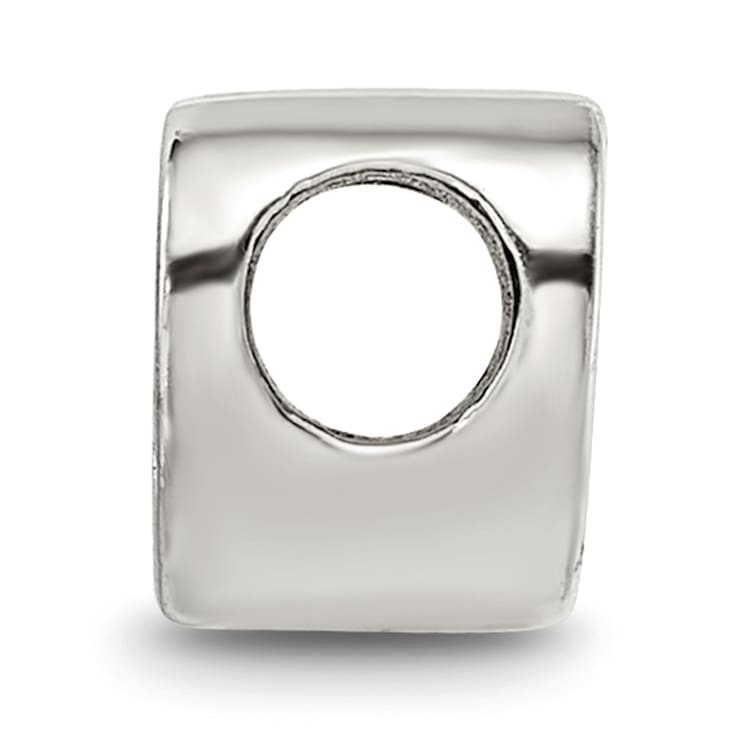 Sterling Silver Heart with Cross and Scroll Bead