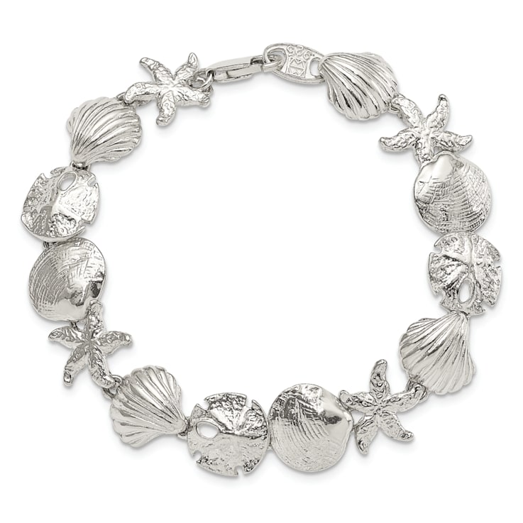 Sterling Silver Seashells Bracelet