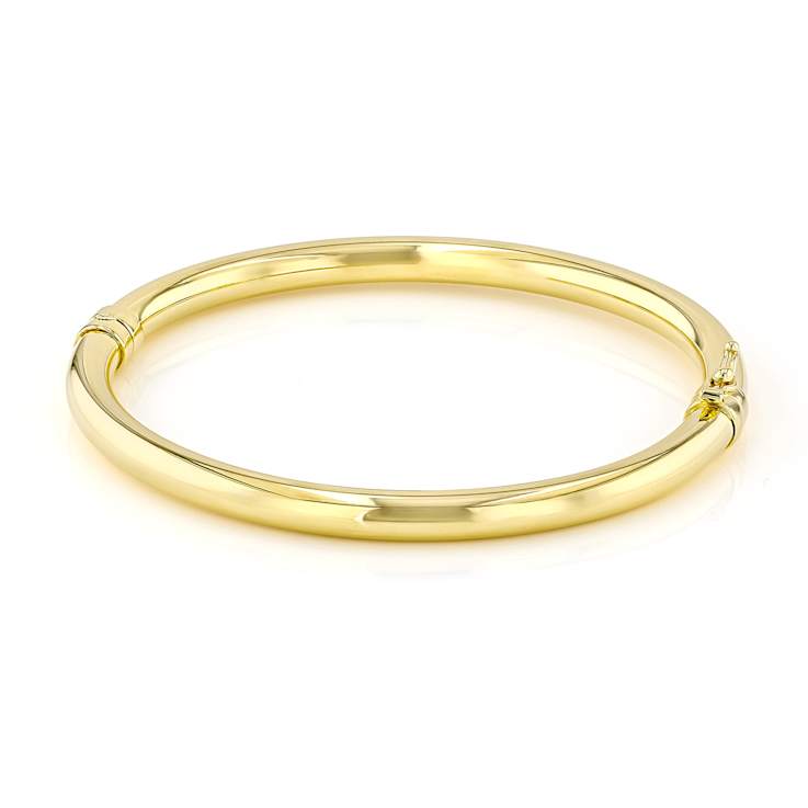 Polished Bangle Bracelet 18k Gold Over Sterling Silver