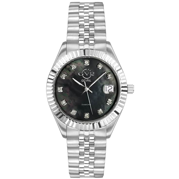GV2 Naples White Dial Yellow Bezel Two-Tone Stainless Steel Watch