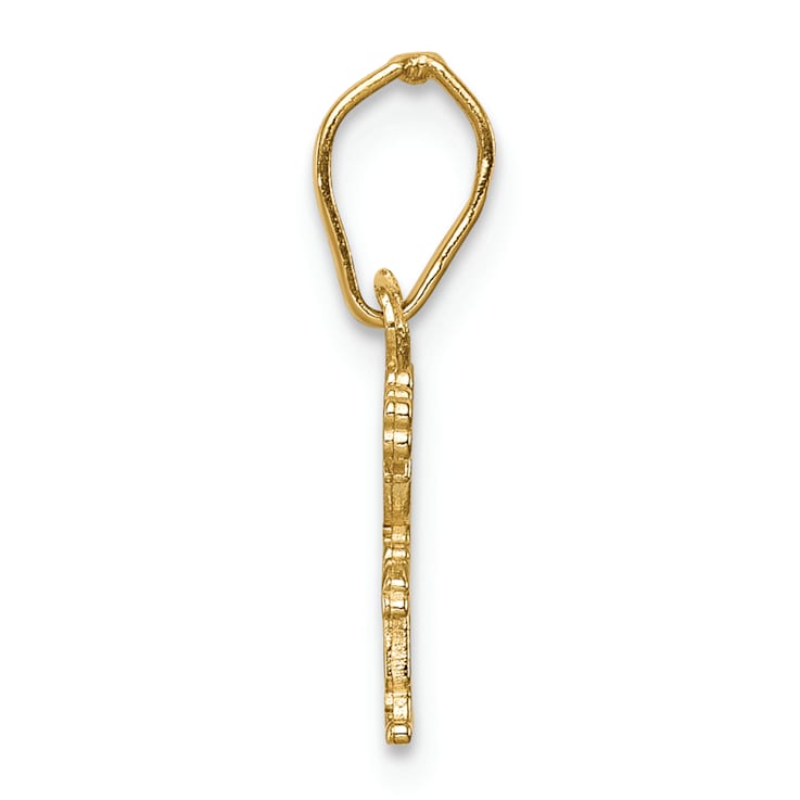 14k Yellow Gold Polished Little Girl Pendant