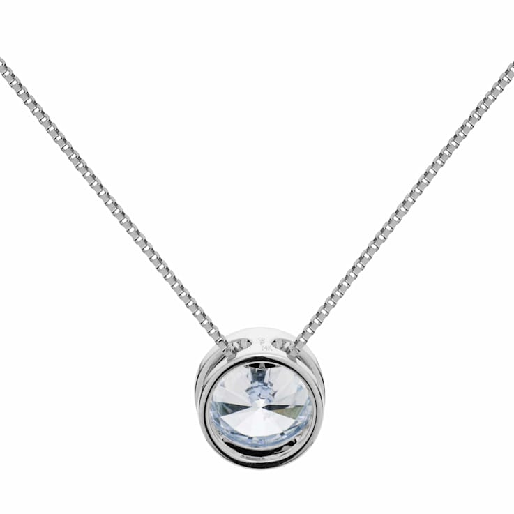 White Cubic Zirconia 14k White Gold Pendant With Chain 1.50ctw