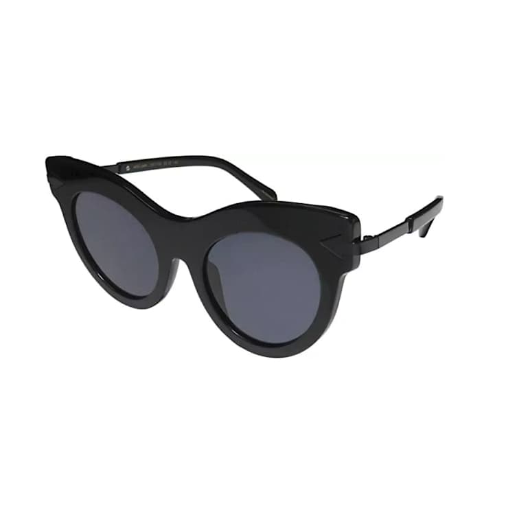 Karen Walker Black Cat Eye Frame / Gray Lenses Sunglasses
