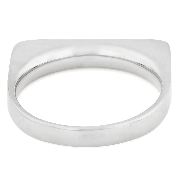 Mother-Of-Pearl Band Ring In Sterling Silver