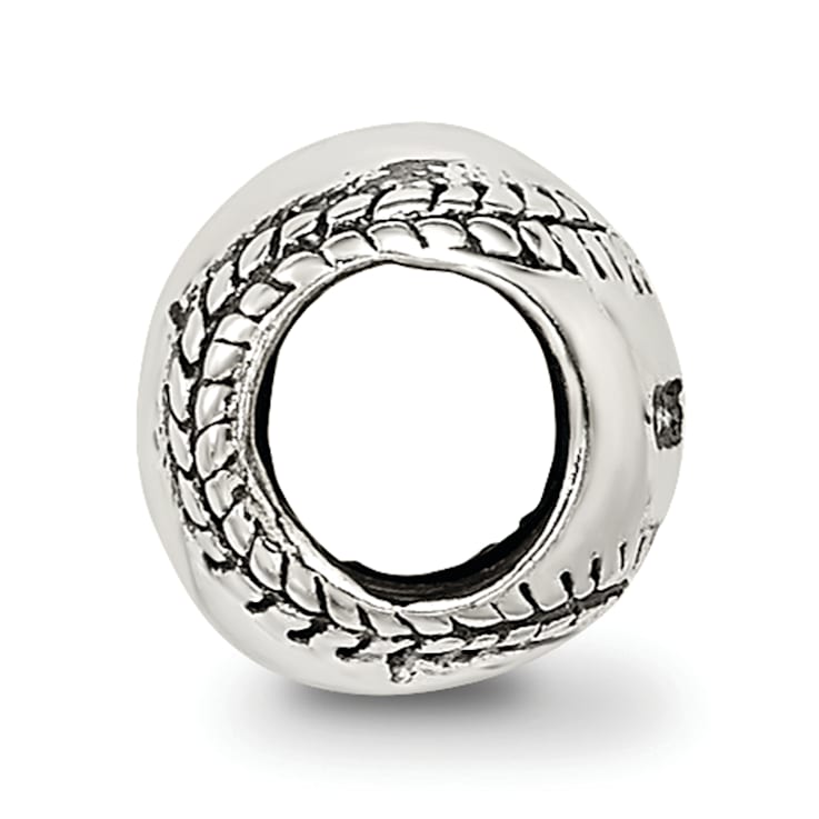 Sterling Silver Softball Bead