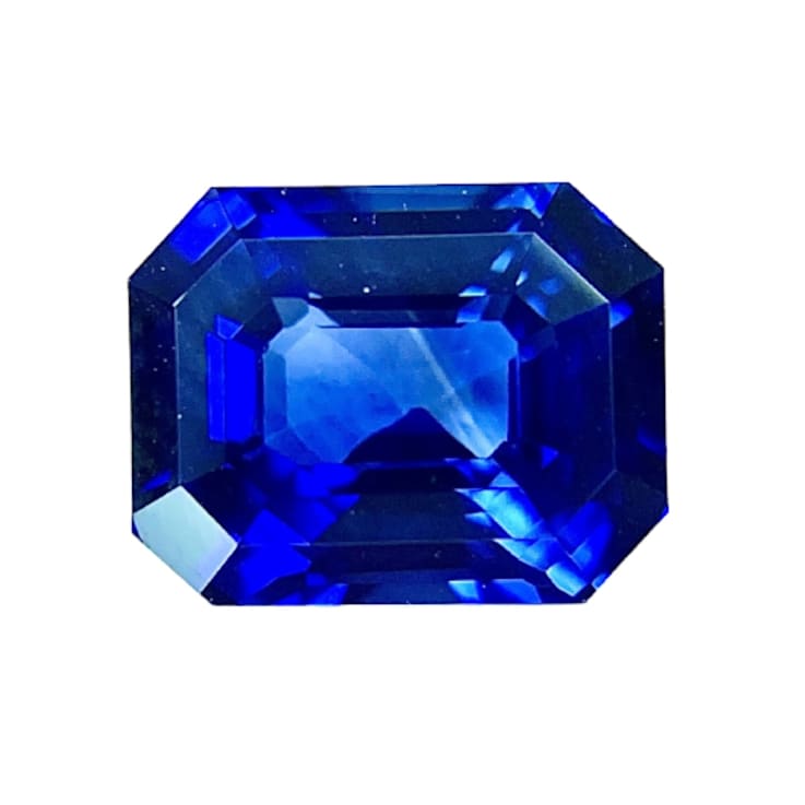 Sapphire Loose Gemstone 9.3x7.3mm Emerald Cut 4.02ct