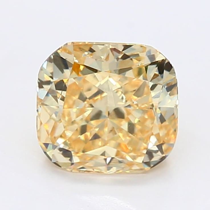 1.56ct Intense Yellow Cushion Lab-Grown Diamond SI1 Clarity IGI Certified