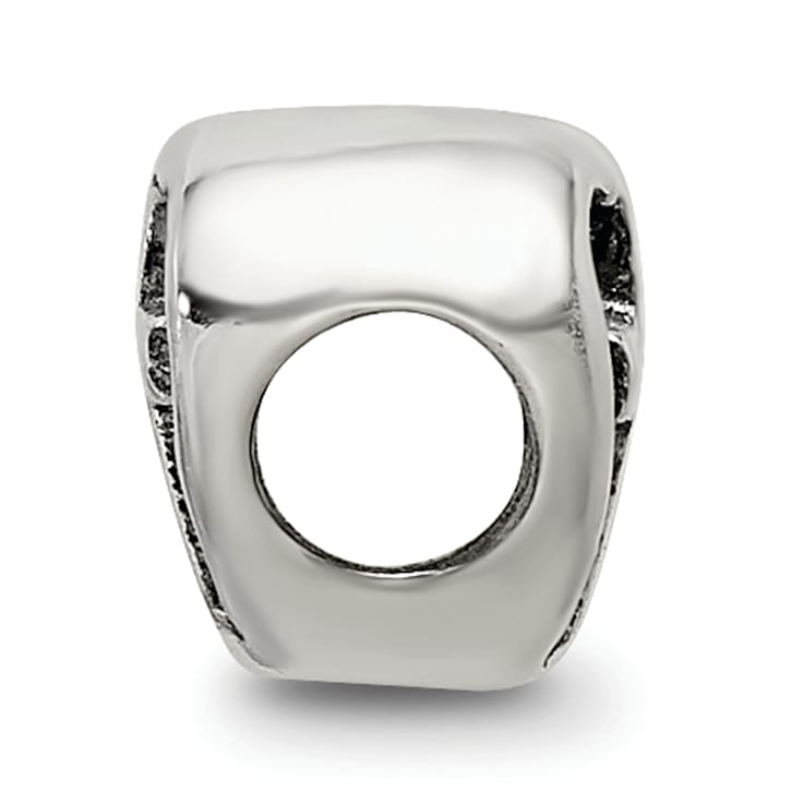 Sterling Silver Heart with Cross Bead