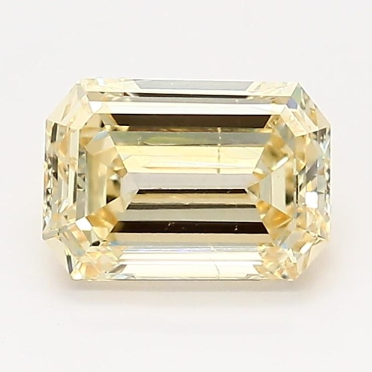 1.00ct Yellow Emerald Cut Lab-Grown Diamond SI1 Clarity IGI Certified