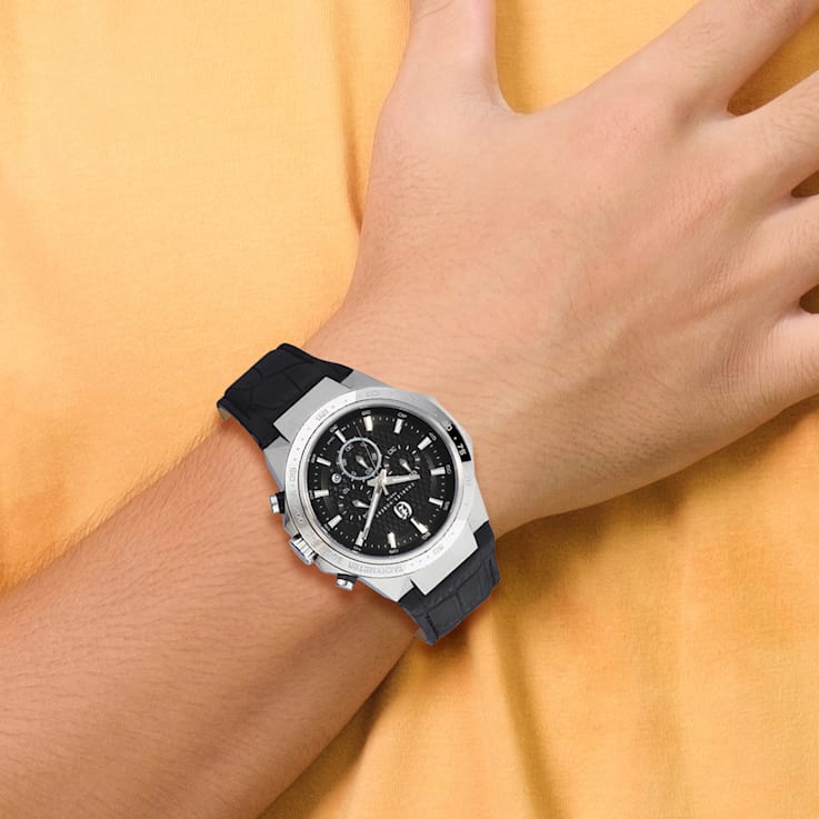 Charles Hubert Men's Stainless Steel Chronograph Black Dial
Solar-powered Watch