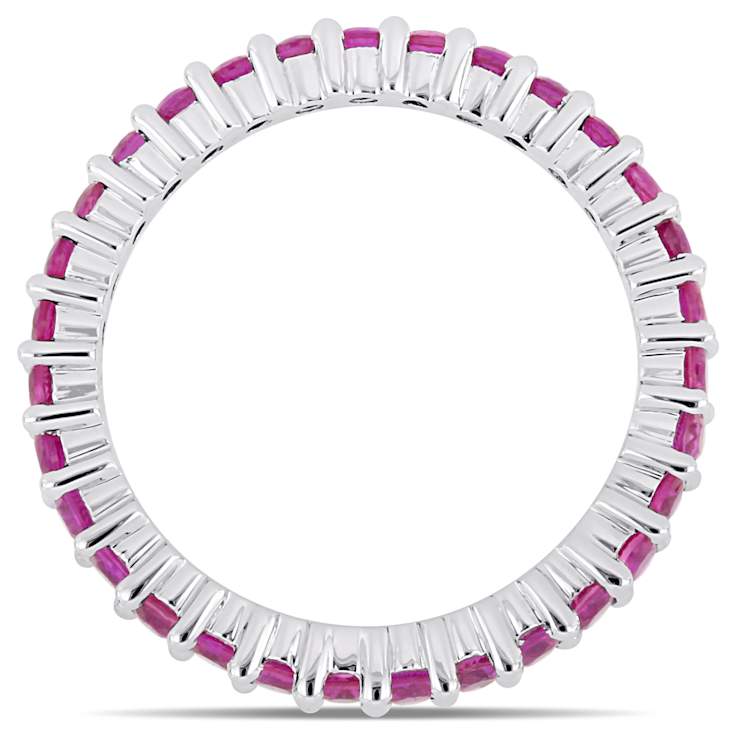 Pink Sapphire 14K White Gold Ring 1.39ctw