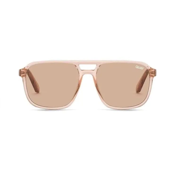 Quay On the Fly Tan Aviator Frame / Tan Lenses Sunglasses