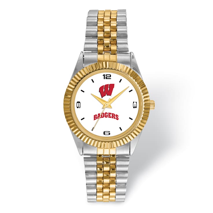 LogoArt University of Wisconsin Pro Two-tone Gents Watch