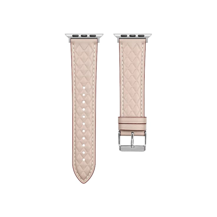 Starlight Quilted Leather Apple Watch Band with Buckle (38-40-41mm).
Band Only, Watch Not Included.