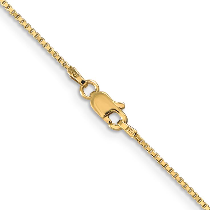 14k Yellow Gold 1.0mm Box Chain 26"