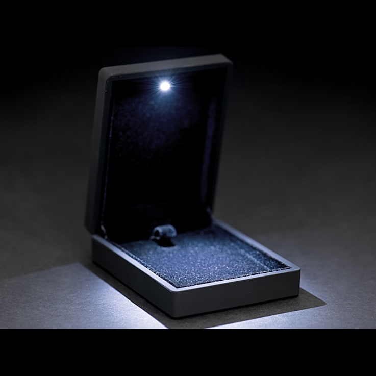 Black Pendant Box with Led Light appx 9x7x3.4cm