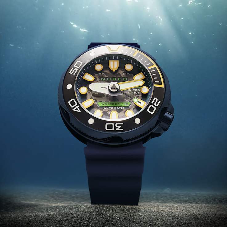 Nubeo Ventana Skeleton Automatic Blue Dial Blue Stainless Steel Band
Limited Edition Watch