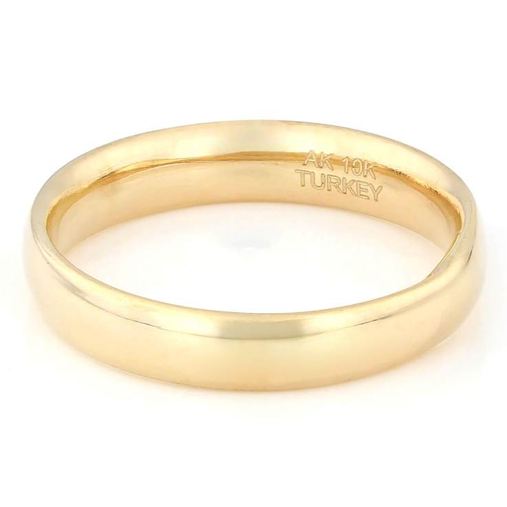 Classic Polished Band Ring In 10K Gold