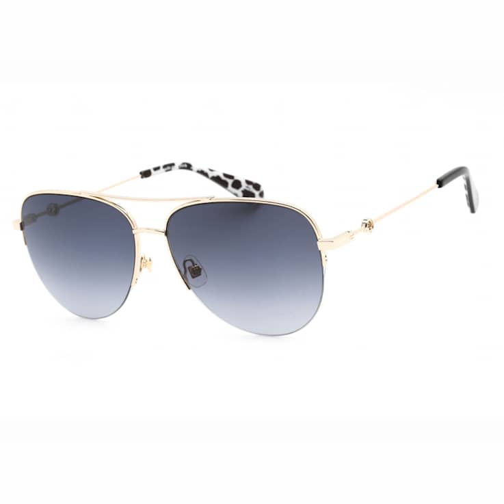 Kate Spade MAISIE Gold Aviator Frame / Gray Lenses Sunglasses