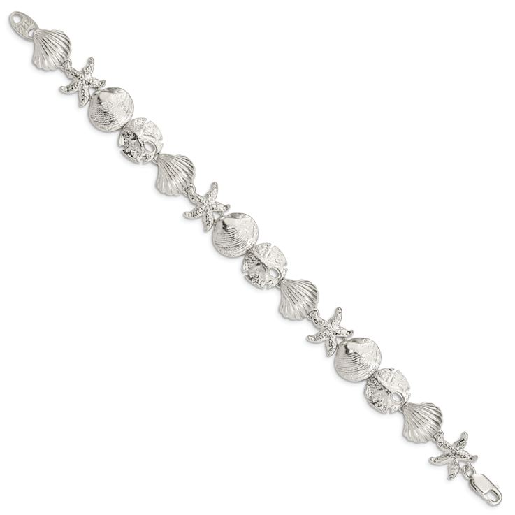 Sterling Silver Seashells Bracelet