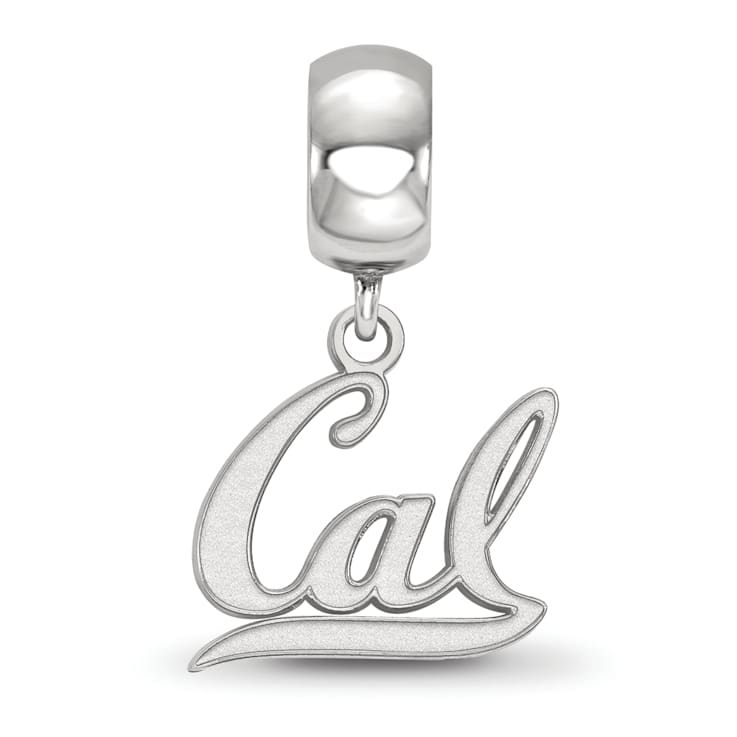 Sterling Silver Rhodium-plated LogoArt University of California Berkeley
Dangle Bead