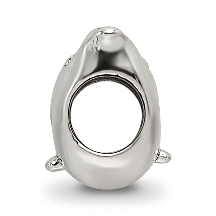 Sterling Silver Whale Bead