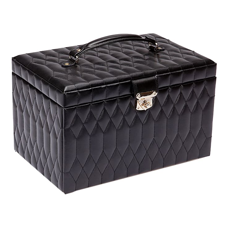 Palermo Black Flat Jewellery Case | WOLF | 213202