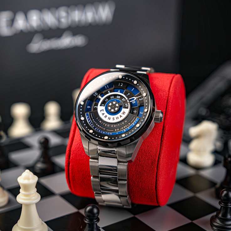 Thomas Earnshaw Staunton Chess Set Automatic Blue Dial Stainless Steel
Band Limited Edition Watch