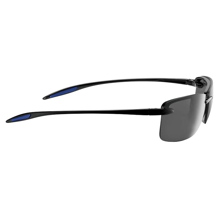 Flying Fisherman Cali Polarized Sunglasses Glossy Black Frame/Smoke Lens