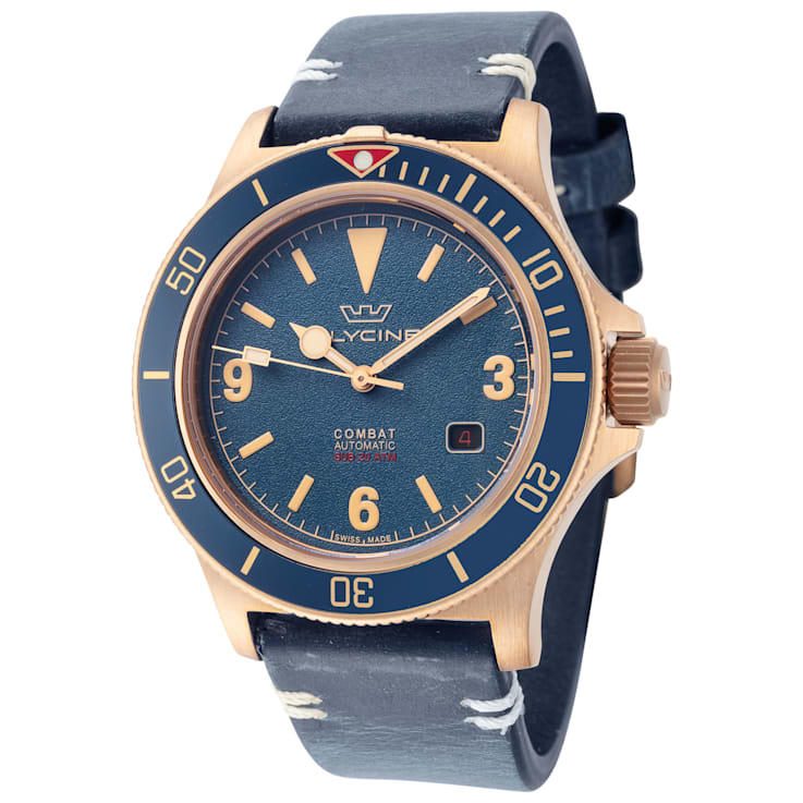 Glycine Men s Combat Sub Bronze 42mm Automatic Watch 1513GA