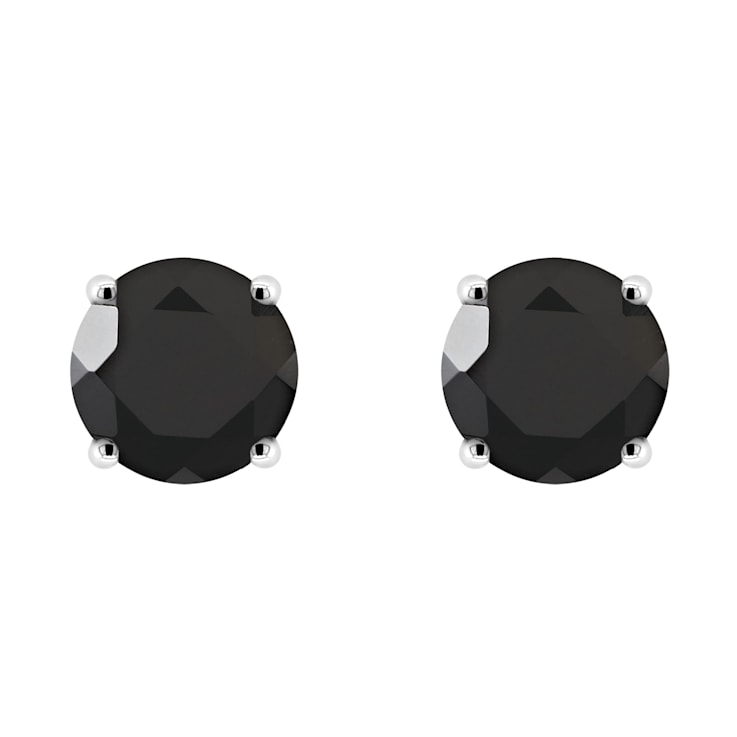 12mm Black Pair Punk Gothic Surgical Steel Screw Ear