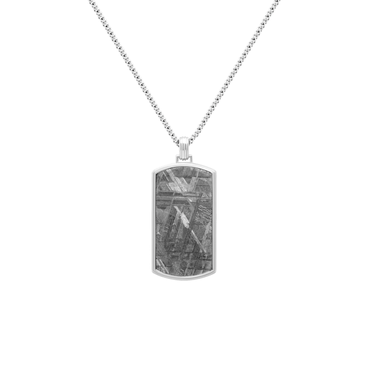 Vezeto Dog Tag Hazy Silver Meteorite
