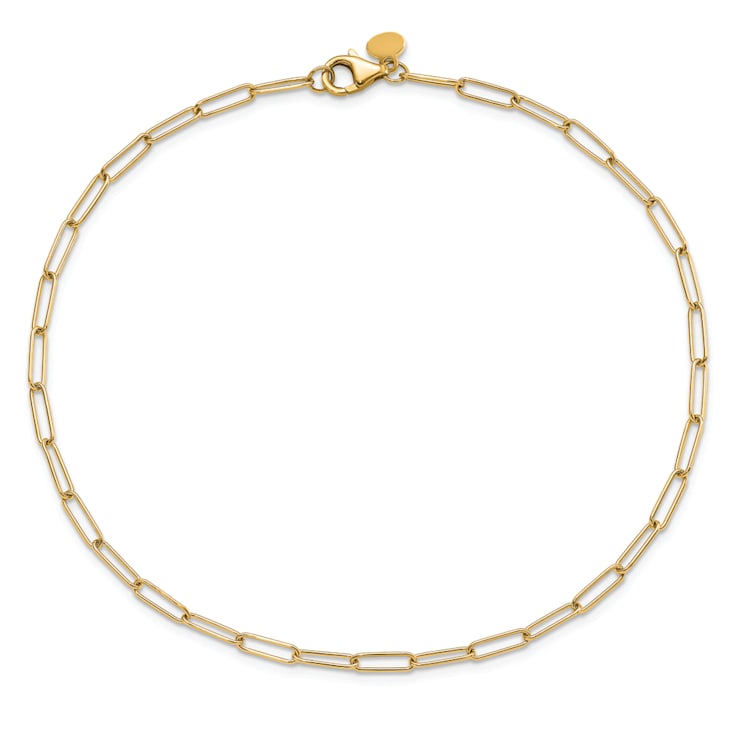 14K Yellow Gold Polished Fancy Link Bracelet