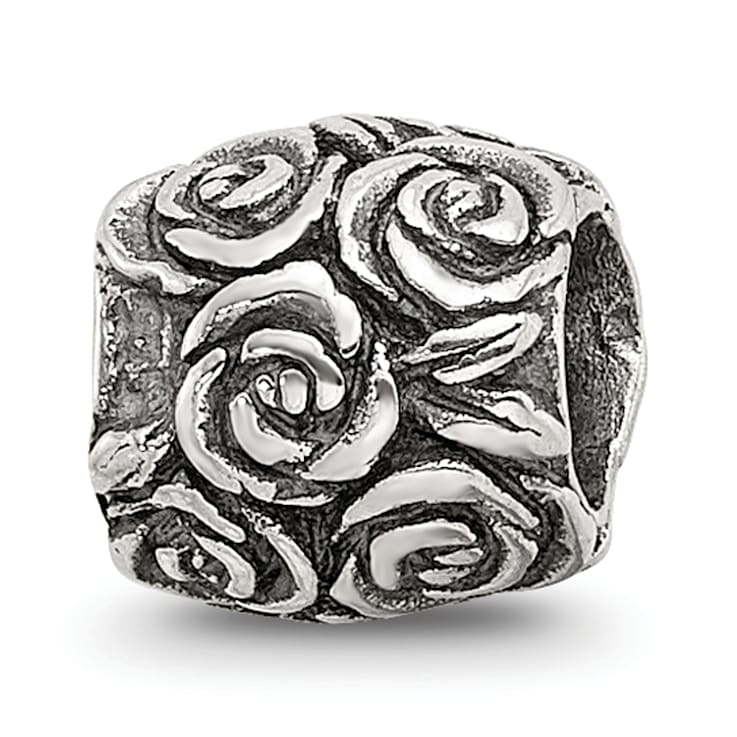 Sterling Silver Floral Bali Bead