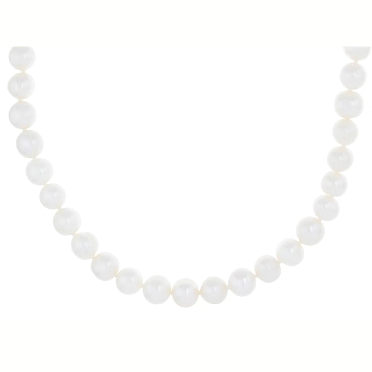 6mm Cultured Freshwater Pearl Strand Necklace in Sterling Silver