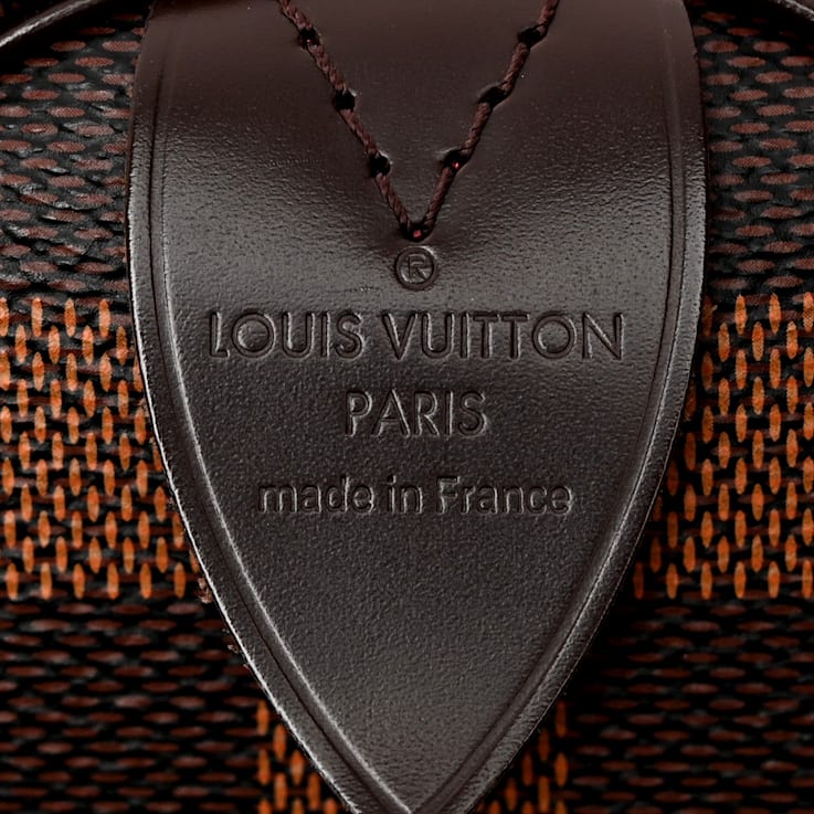 Louis Vuitton Speedy 35 Damier Ebene Coated Canvas Top