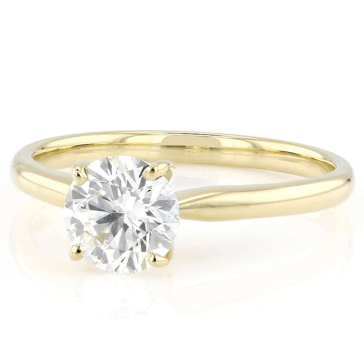 Lab-Grown Diamond Solitaire Ring In 14K Gold 1.10ct
