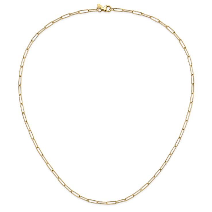 14K Yellow Gold Polished Fancy Link Necklace