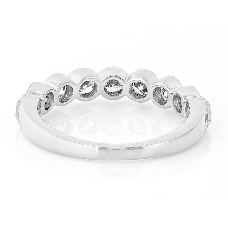 Lab-Grown FloatIng Diamond Band Ring In 10K White Gold