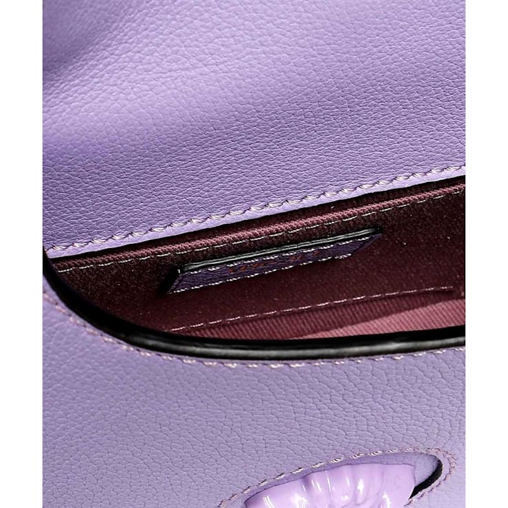 Versace La Medusa Lilac Pebbled Leather Mini Hobo Bag 14Z4QA