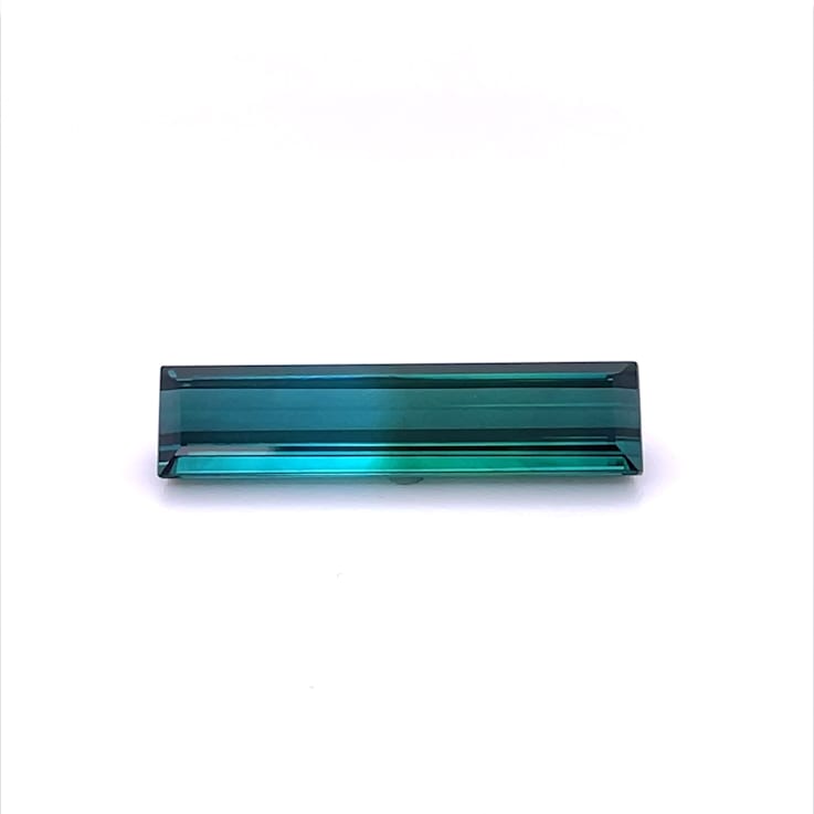 Green Tourmaline 25.71x6.42mm Emerald Cut 8.55ct