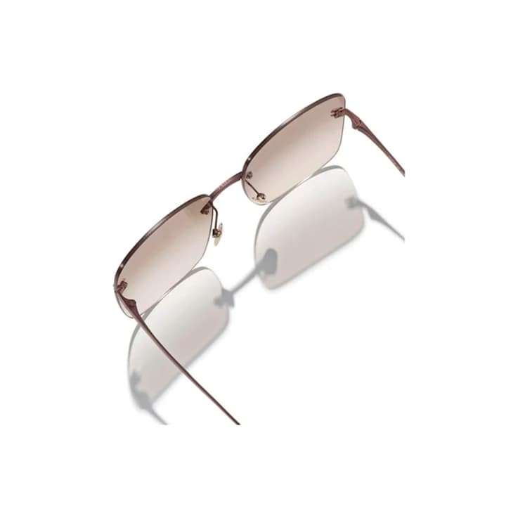 Chanel Brown Square Frame / Brown Lenses Sunglasses