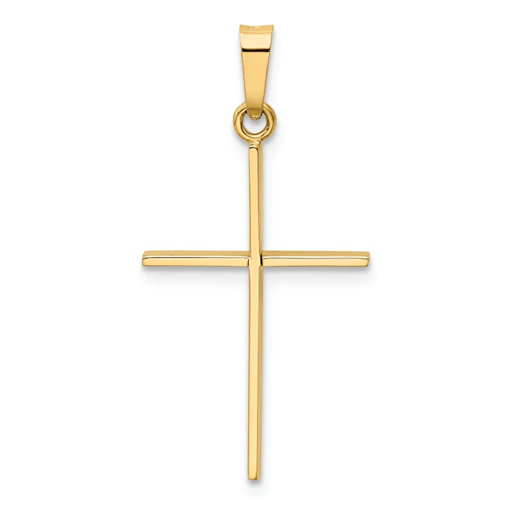 14k Yellow Gold Cross Pendant
