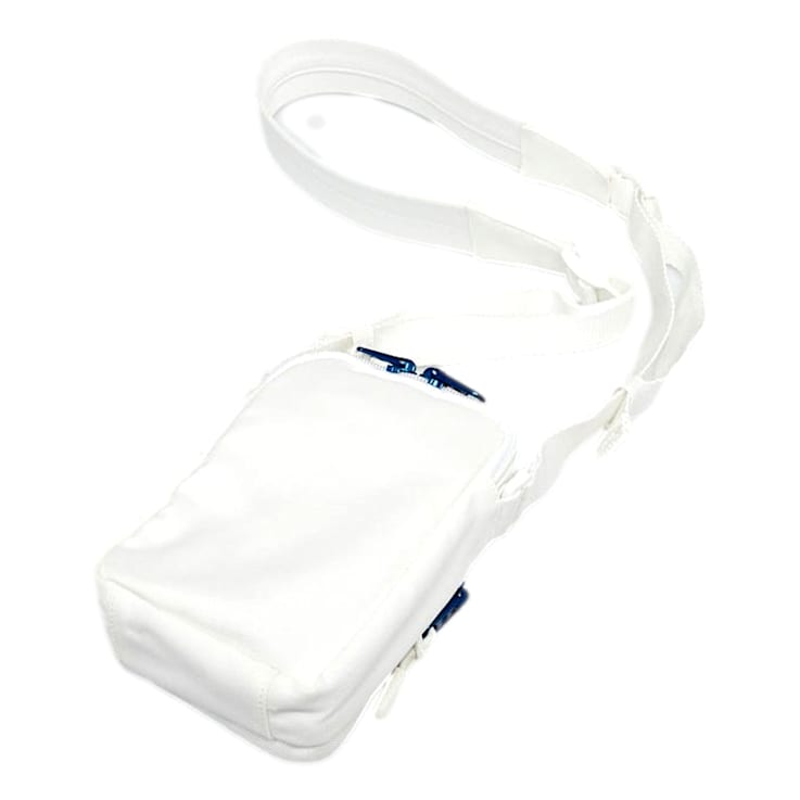 Balenciaga Nasa Logo Phone Holder Crossbody Bag White