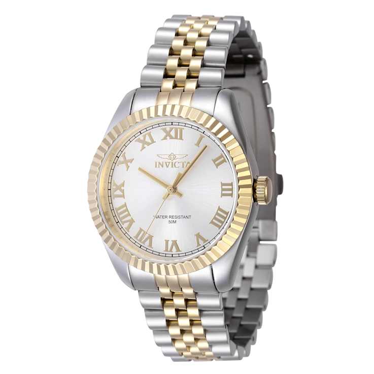 Invicta Specialty 36mm Silver Dial Two-Tone Stainless Steel Watch