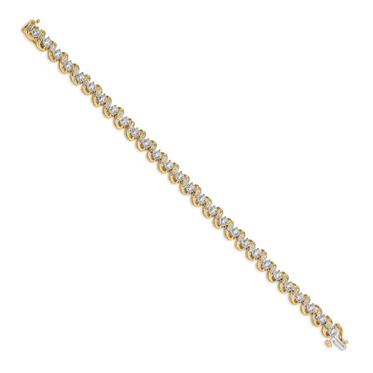 14k Yellow Gold and 14k White Gold with Rhodium over 14k Yellow Gold
Diamond Bracelet