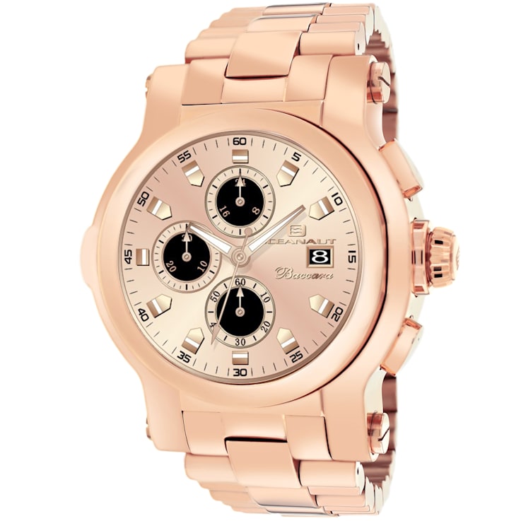 Oceanaut Men's Baccara XL Rose Dial, Rose Stainless Steel Watch